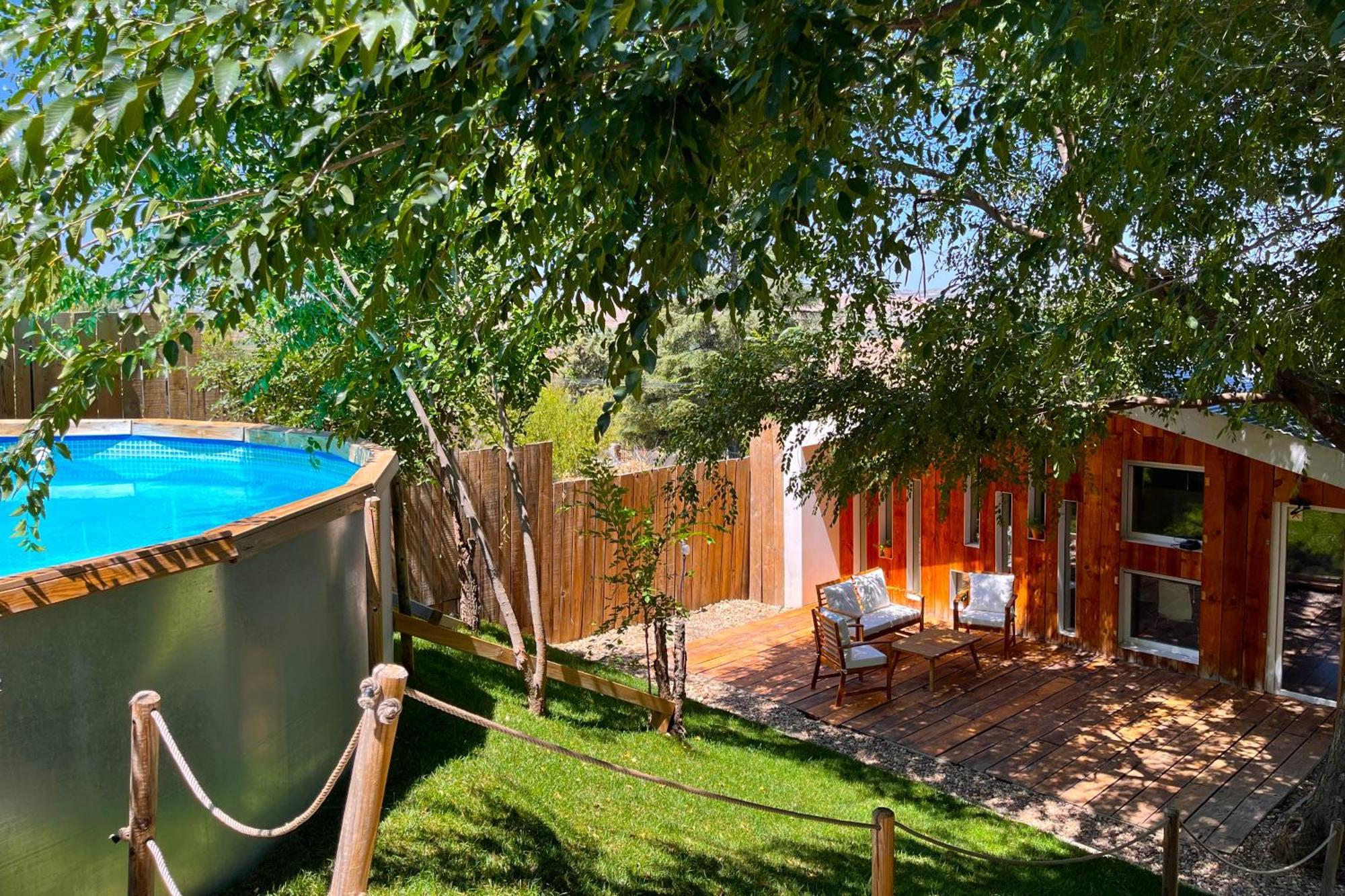 Fee4Me Cabin With Pool And Garden San Martín de la Vega Exteriör bild